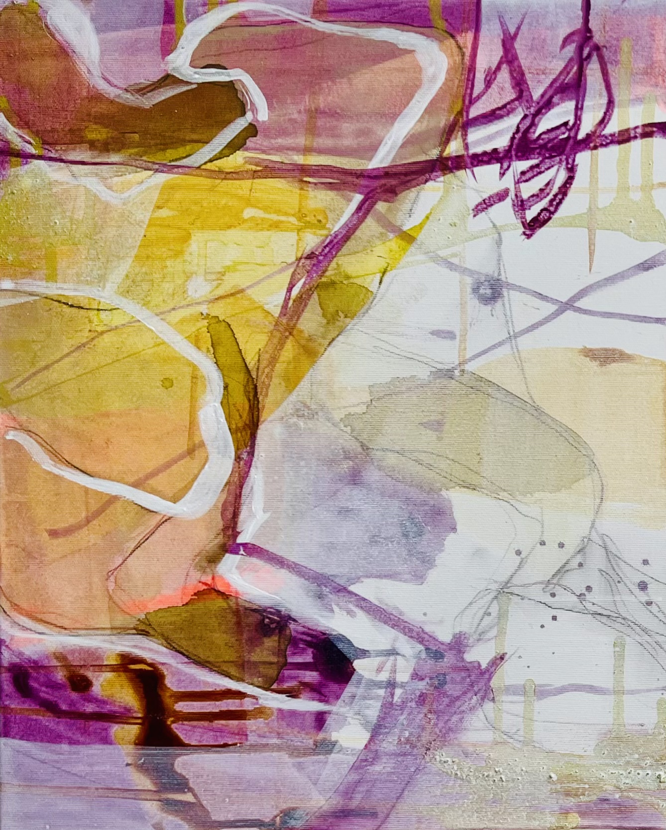 Spiegelungen II -- 2022 -- Acryl auf Leinwand -- 50x40cm -- CHF 1'600