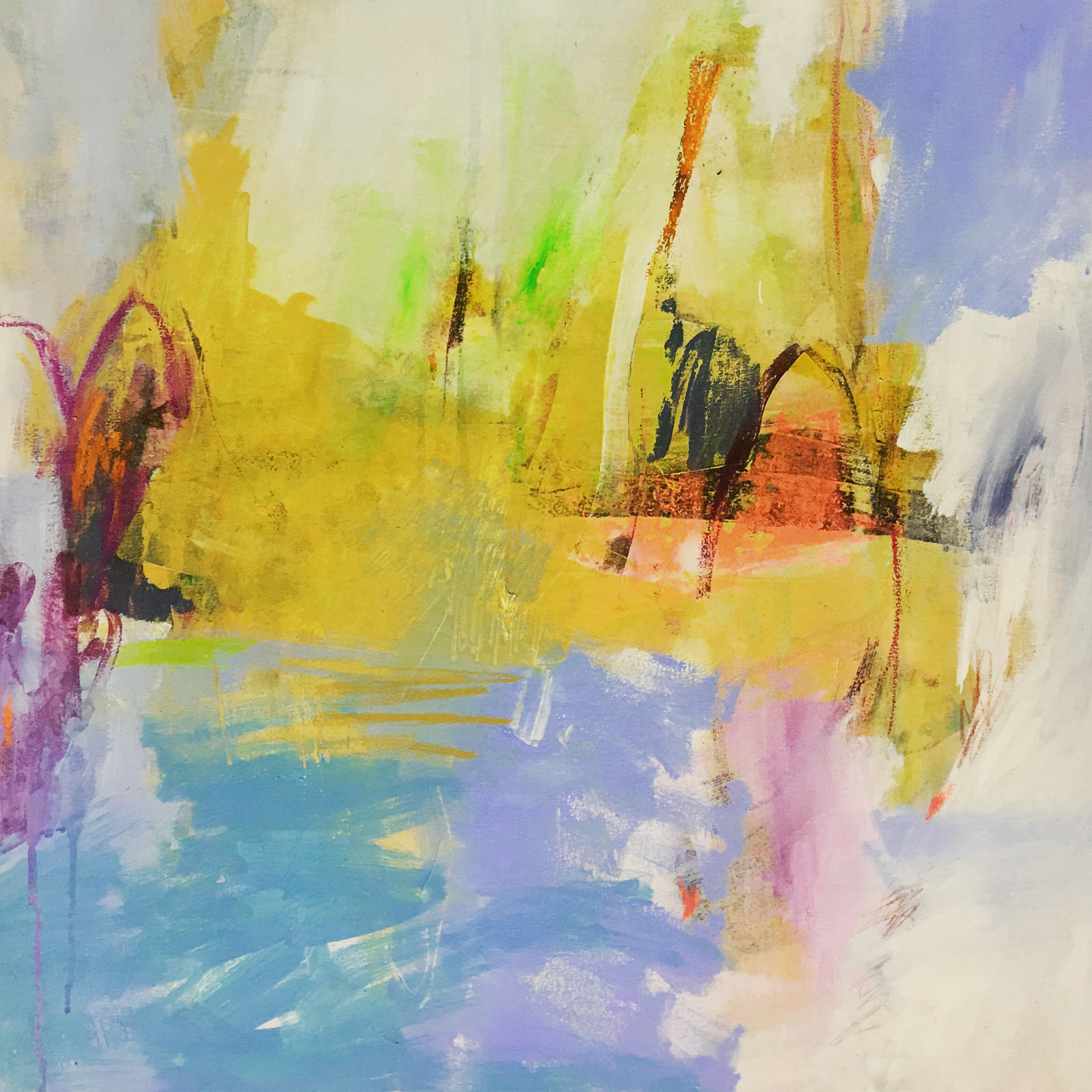 Bridges — 2019 — Acryl auf Leinwand — 60x60cm — CHF 2'150