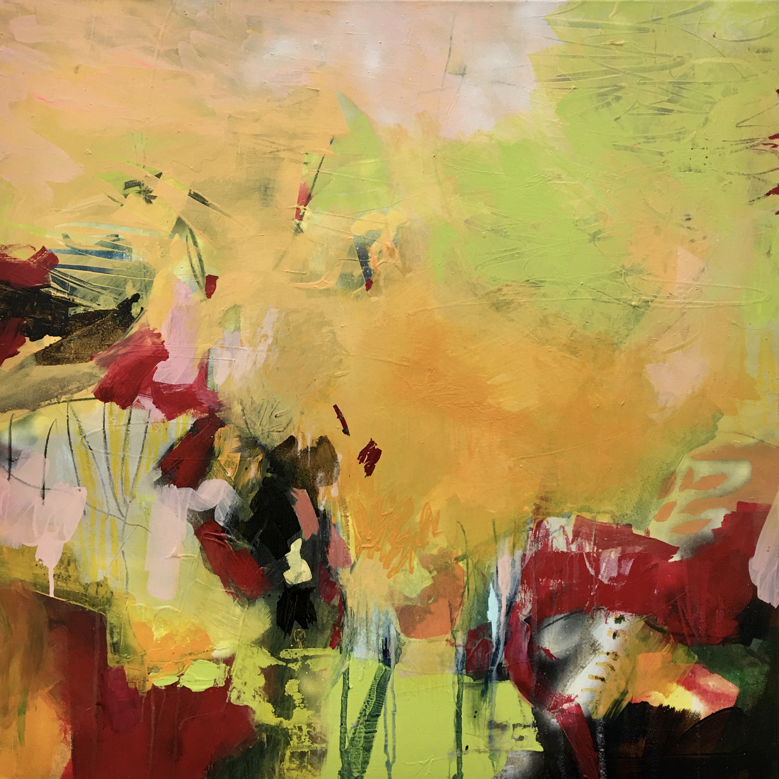 Hinterfragte Wärme — 2019 — Acryl auf Leinwand — 80x80cm — CHF 2'850