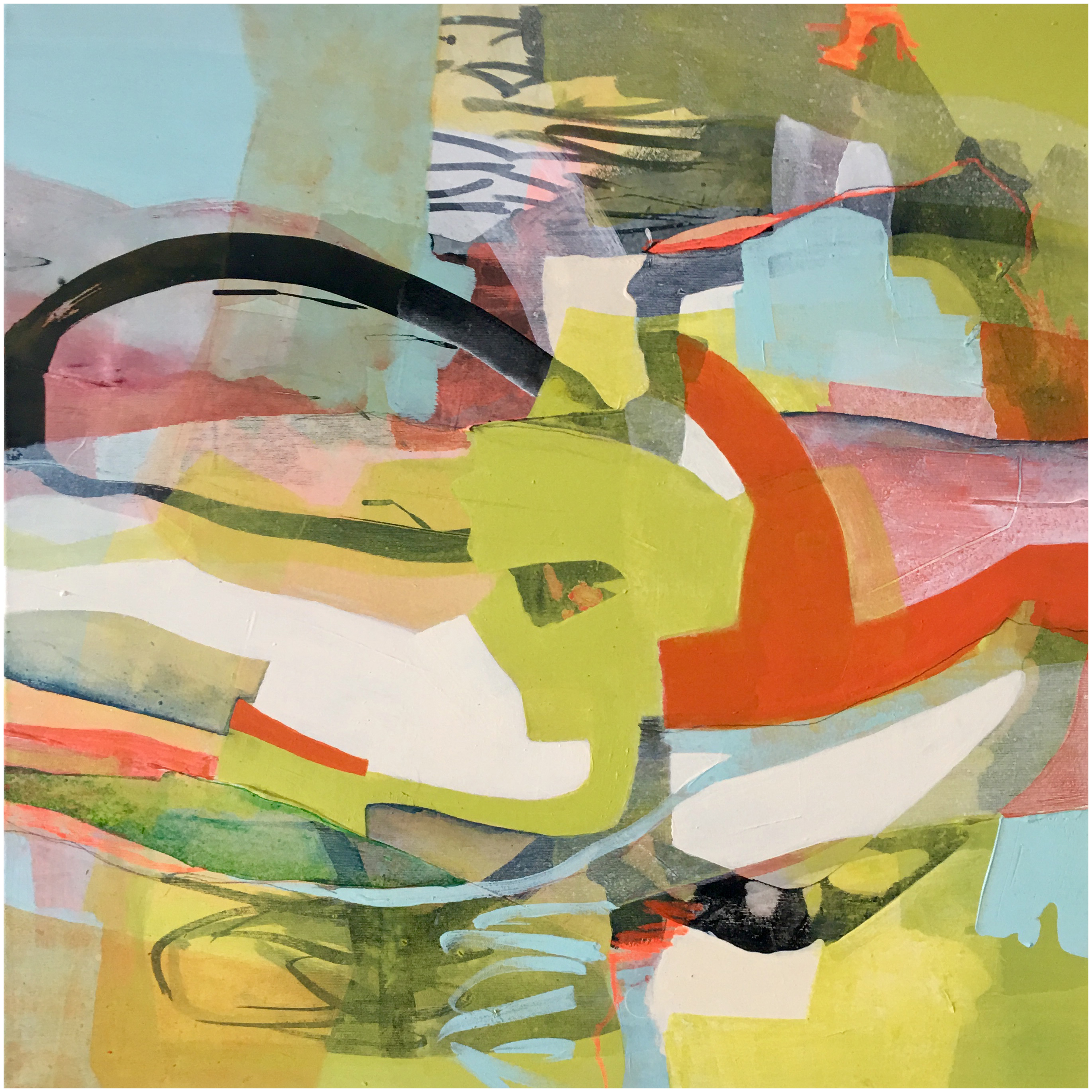 Traumlandschaft — 2019 — Acryl auf Leinwand — 73x73cm — CHF 2'600