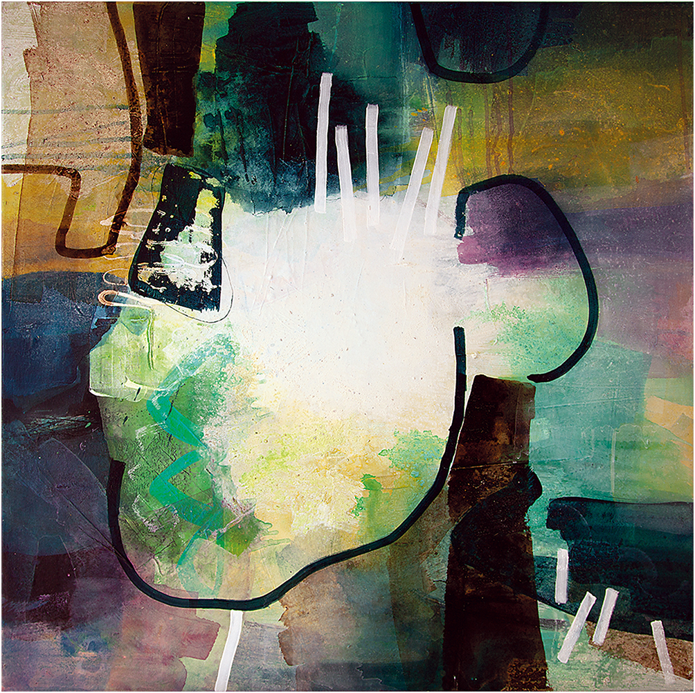 Fragmente -- 2017 -- Acryl auf Leinwand -- 80x80cm -- CHF 2'850