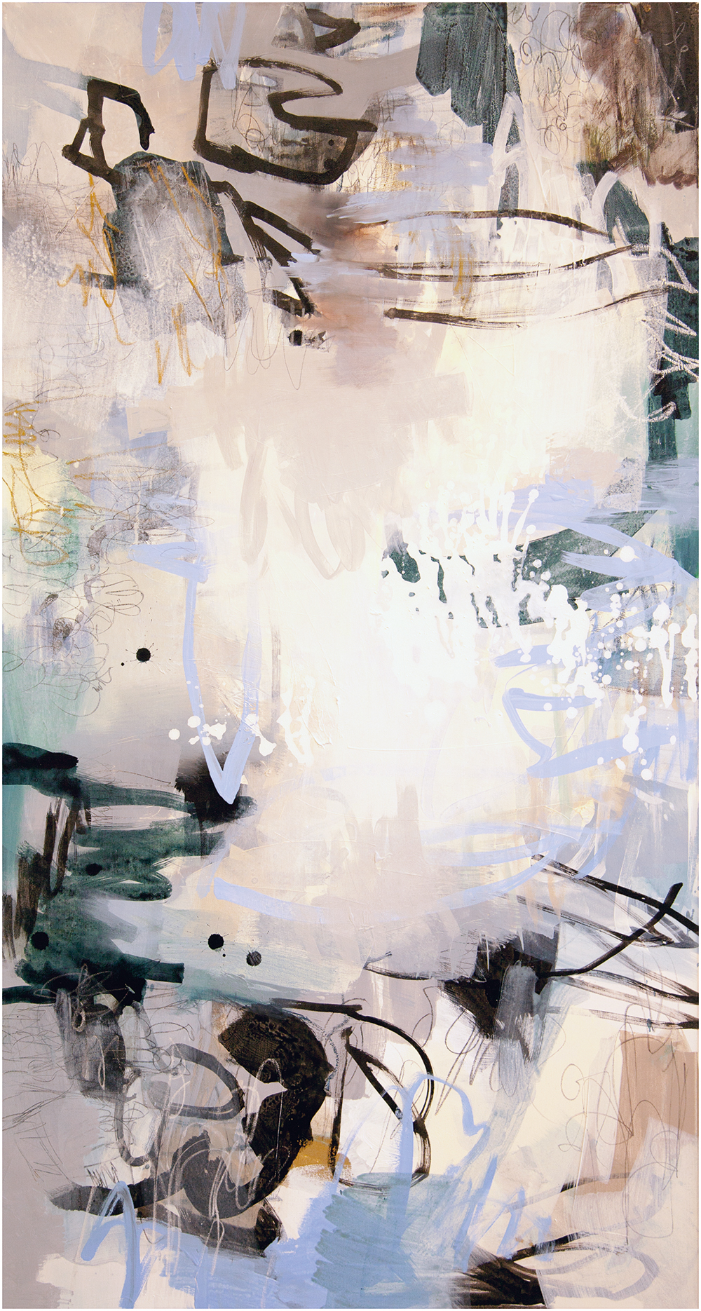 Frozen Eyes -- 2017 -- Acryl auf Leinwand -- 150x80cm -- CHF 4'100